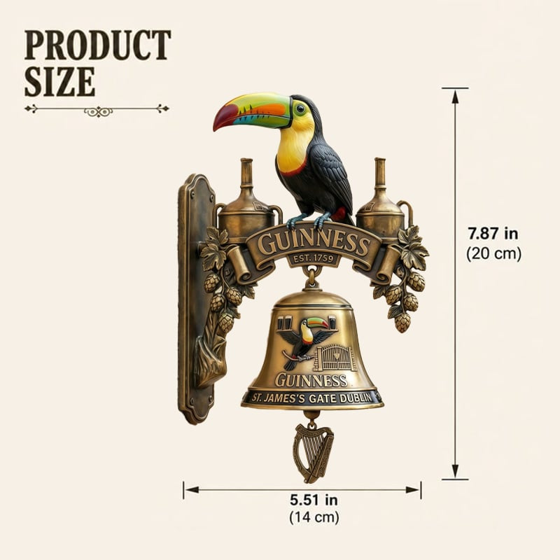 Liatinový zvonček Guinness Toucan