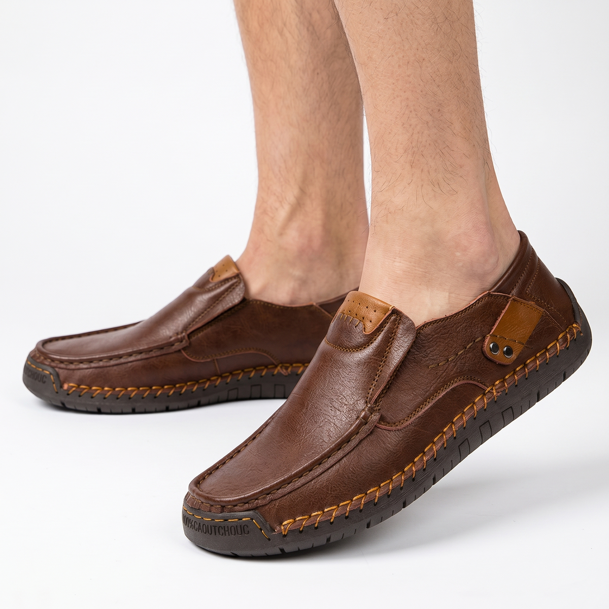 Mocasines de Cuero Premium - Comodidad y Estilo-Diseño ergonómico con soporte de arco, impermeables y antideslizantes. 🔥 ¡50% de descuento por tiempo limitado!