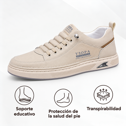 🎁Último día para un 50% de descuento, ¡no te lo pierdas!⏰Hecho de piel de becerro australiana🐂Soporte para el pie: alivia el dolor de pies✅Impermeable y antideslizante, cómodo para caminar.