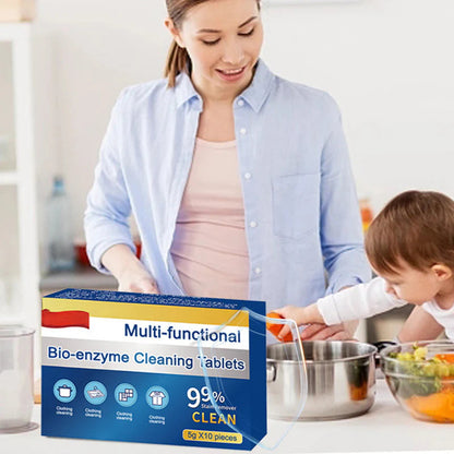 (🔥Kúpte 1, získajte 2 zadarmo🔥) Multifunkčné čistiace tablety s bioenzýmami