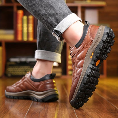 🎁Último día para un 50% de descuento, ¡no te lo pierdas!⏰Hecho de piel de becerro australiana🐂Soporte para el pie: alivia el dolor de pies✅Impermeable y antideslizante, cómodo para caminar.