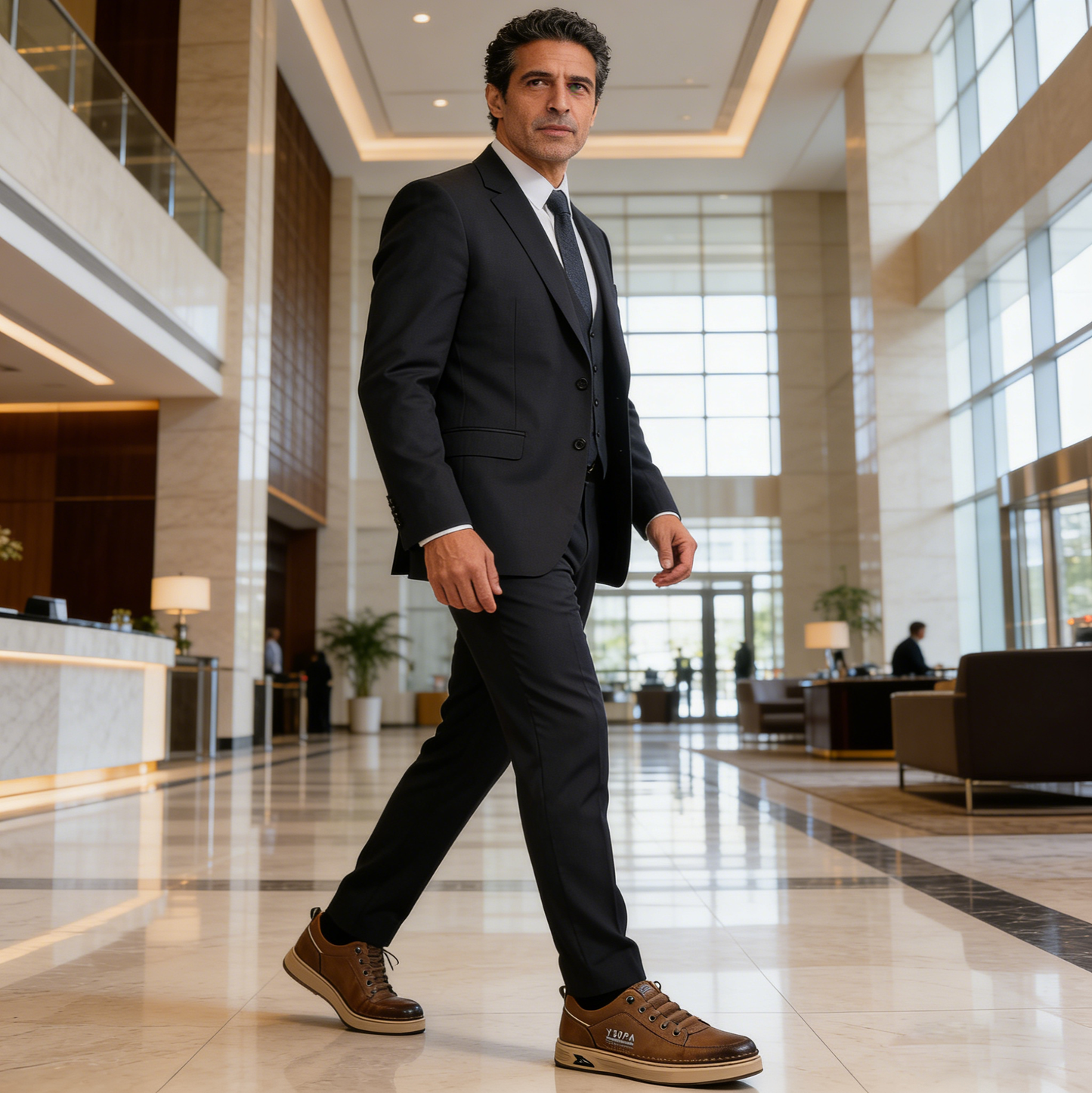 Sandbrove® 【⏰¡Hoy a mitad de precio! ⚡】Zapatos de piel española hechos a mano | Elegantes y refinados | Cómodos y transpirables | Alivian el dolor de pies | Acompañan al hombre en cada paso
