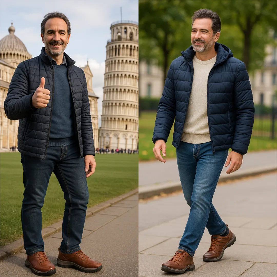 🎁Último día para un 50% de descuento, ¡no te lo pierdas!⏰Hecho de piel de becerro australiana🐂Soporte para el pie: alivia el dolor de pies✅Impermeable y antideslizante, cómodo para caminar.