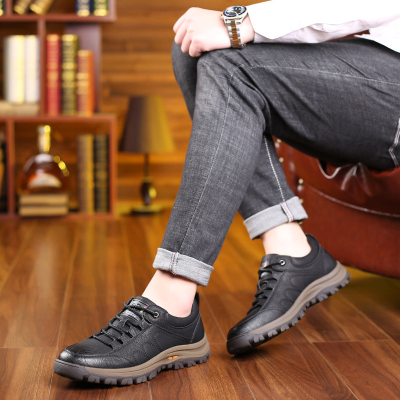 🎁Último día para un 50% de descuento, ¡no te lo pierdas!⏰Hecho de piel de becerro australiana🐂Soporte para el pie: alivia el dolor de pies✅Impermeable y antideslizante, cómodo para caminar.