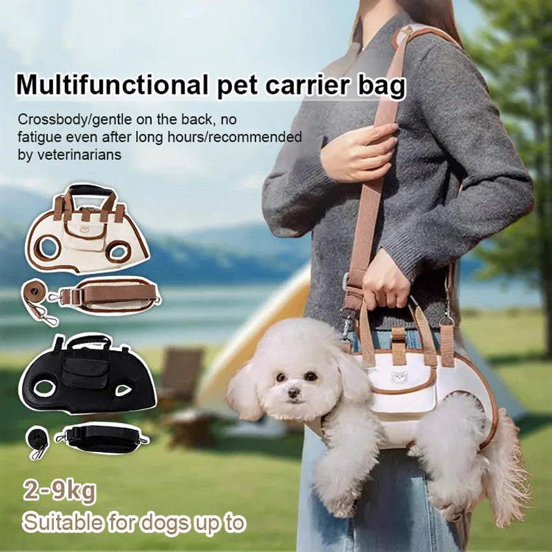 🐕🎒 Prepravka pre domáce zvieratá 2 v 1 - priedušná, bezpečná, pohodlná