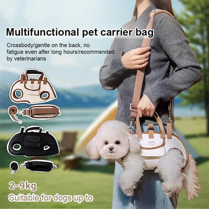 🐕🎒 Prepravka pre domáce zvieratá 2 v 1 - priedušná, bezpečná, pohodlná