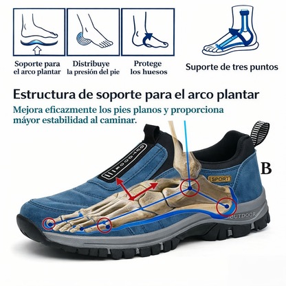 ⏰ ¡30% de descuento hoy! ¡No te lo pierdas! 🔥 Calzado ortopédico de alta calidad con diseño ergonómico y excelente soporte 🦶 Soporte para el arco del pie: ayuda a aliviar el dolor de pies.