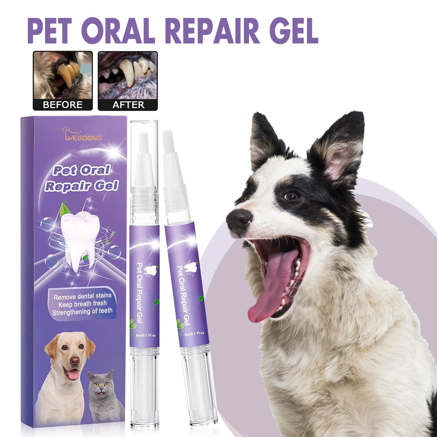 🐕Kúpte 1, 1 dostanete zadarmo🐱 Gél na ústnu hygienu pre domáce zvieratá🌈