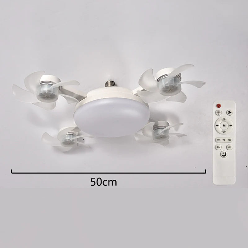 🌀 50% zľava💥Stropný ventilátor s LED lampou a diaľkovým ovládaním