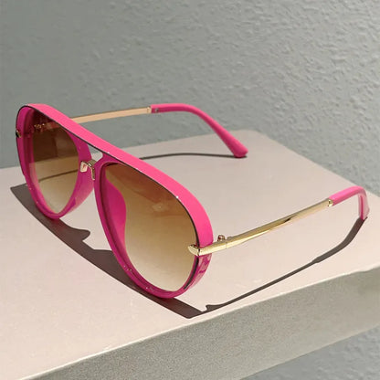 🕶50% ZĽAVA!! ⏰Dámske retro slnečné okuliare s dvojitým mostíkom