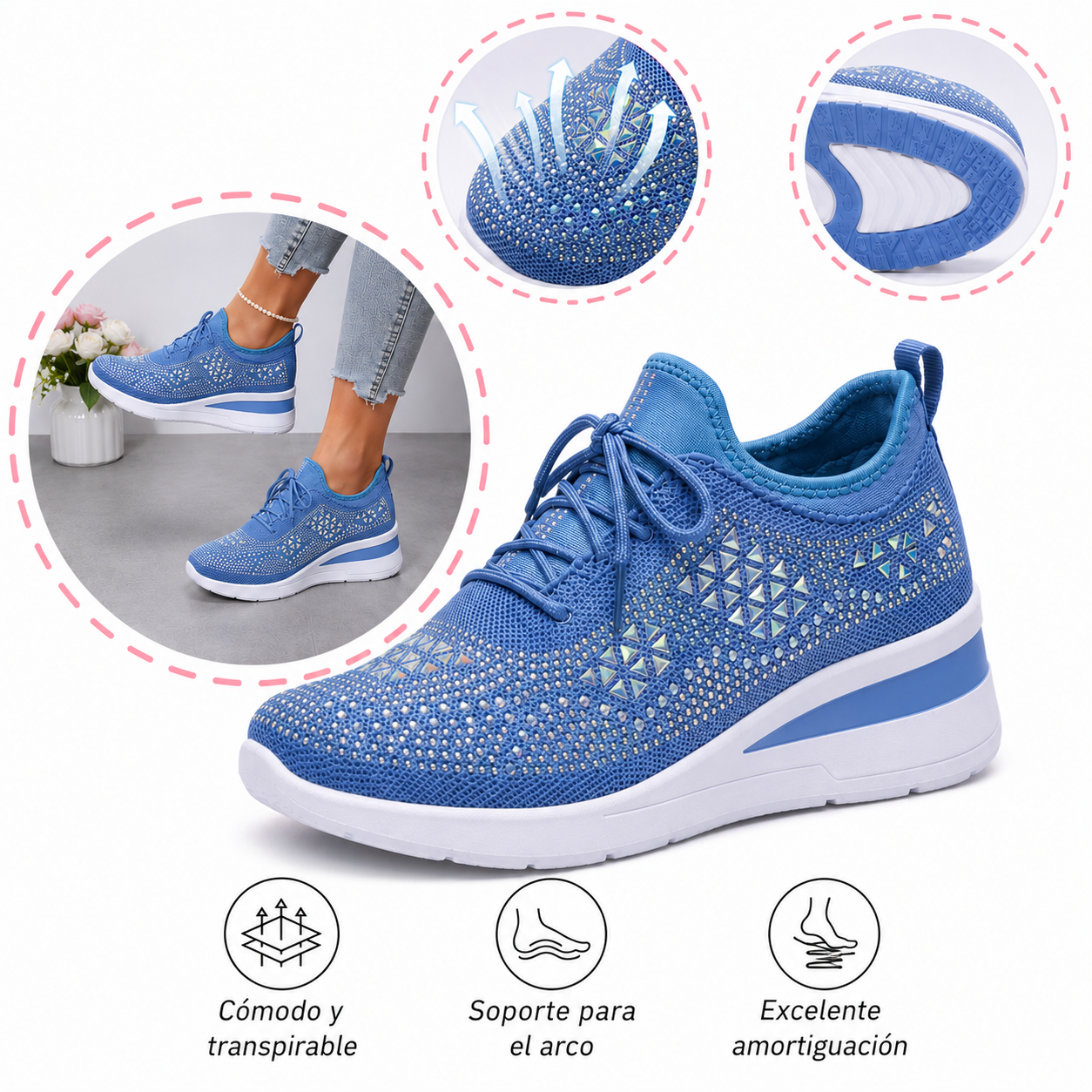 🔥 Zapatos ortopédicos de verano para mujer | Diseño ergonómico, soporte para el arco del pie, comodidad durante todo el día | Antideslizantes y transpirables ✅