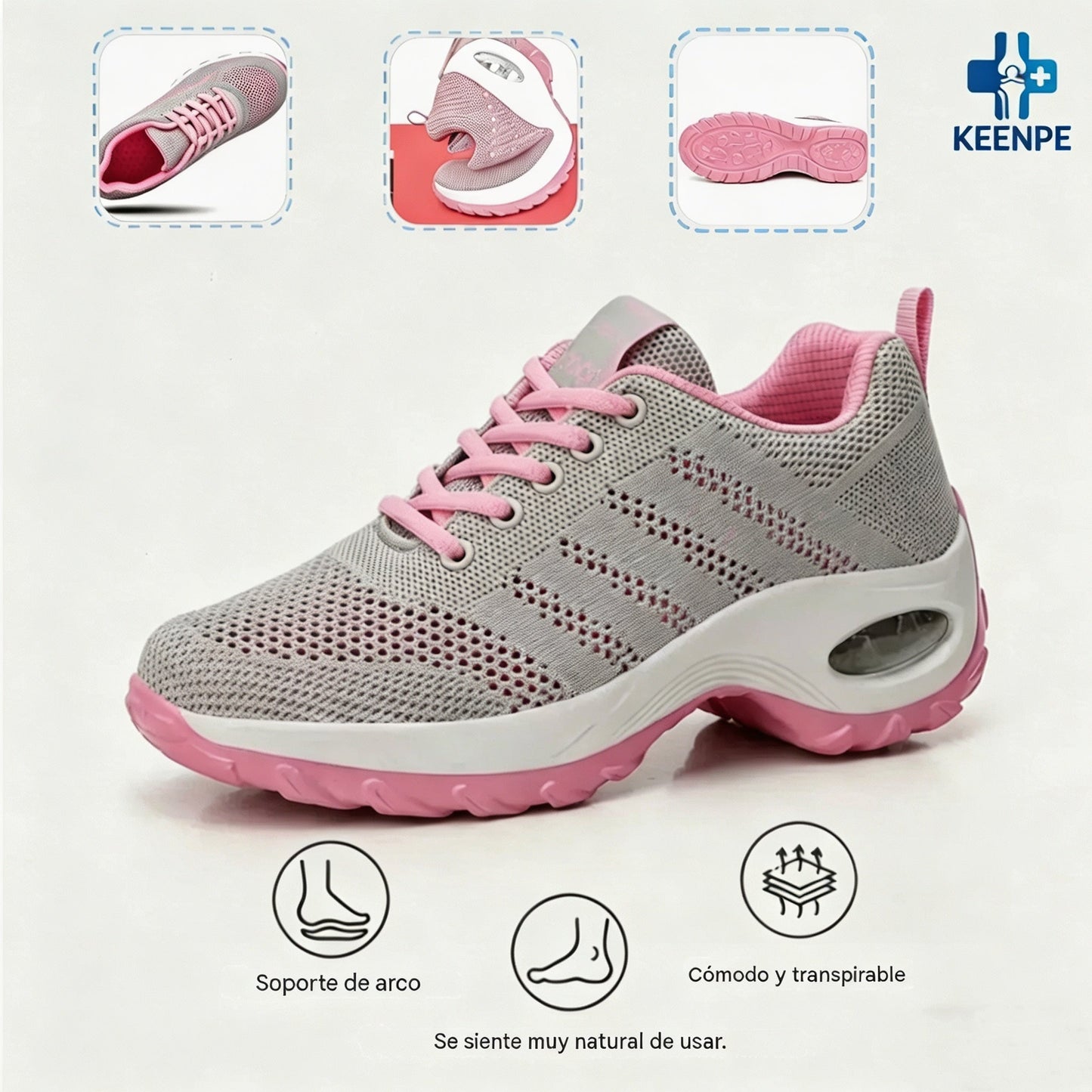 ¡Último día con un 50% de descuento! ⏰ Sandbrove® | Alivio del dolor de pies y la fascitis: calzado ortopédico cómodo y transpirable.