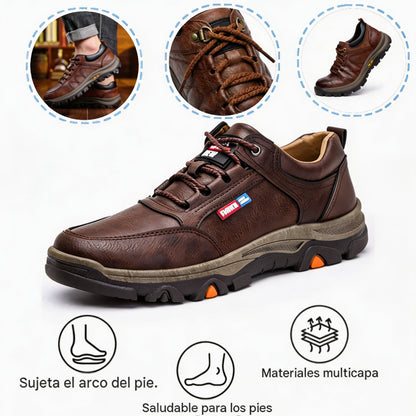 Sandbrove® 【⏰¡Hoy a mitad de precio! ⚡】Zapatos de piel española hechos a mano | Elegantes y refinados | Cómodos y transpirables | Alivian el dolor de pies | Acompañan al hombre en cada paso