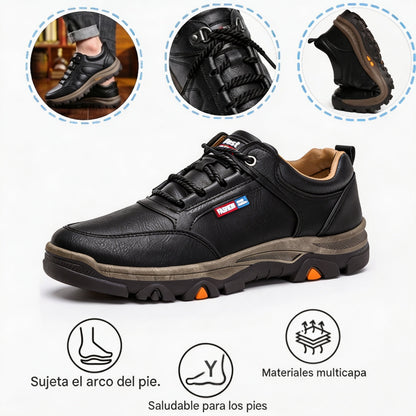 Sandbrove® 【⏰¡Hoy a mitad de precio! ⚡】Zapatos de piel española hechos a mano | Elegantes y refinados | Cómodos y transpirables | Alivian el dolor de pies | Acompañan al hombre en cada paso