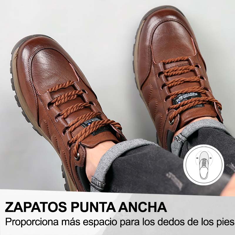 Sandbrove® 【⏰¡Hoy a mitad de precio! ⚡】Zapatos de piel española hechos a mano | Elegantes y refinados | Cómodos y transpirables | Alivian el dolor de pies | Acompañan al hombre en cada paso