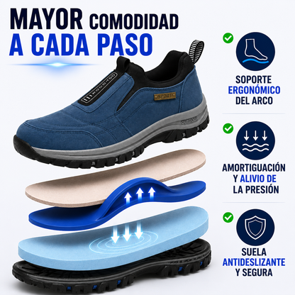 🔥 ¡Oferta especial de hoy: 50 % de descuento! 👞 Zapatos ortopédicos de ante de alta calidad para hombre ✅ Alivian el dolor de pies ✅ Soporte para el arco plantar: comodidad durante todo el día