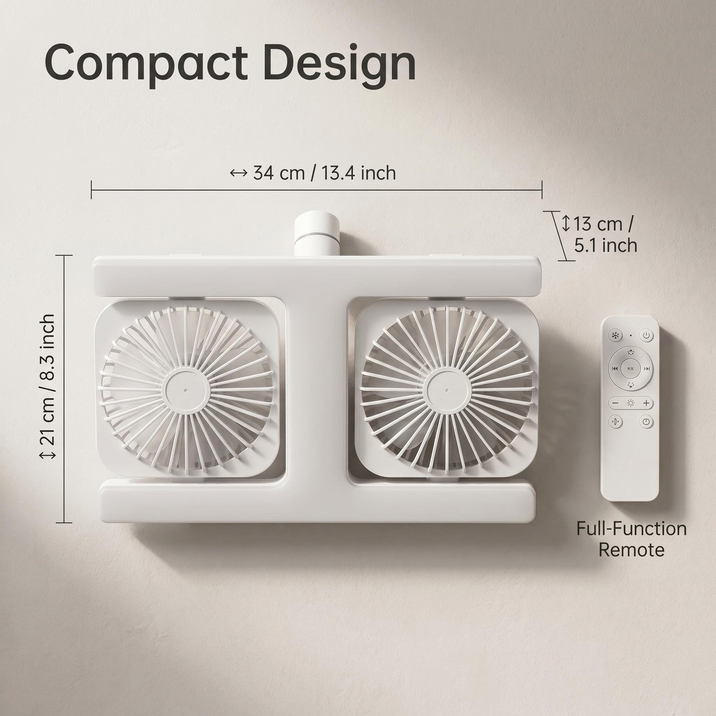 Moderný stropný ventilátor s osvetlením 2 v 1 s LED – s diaľkovým ovládaním ❄️💡🌀🏠