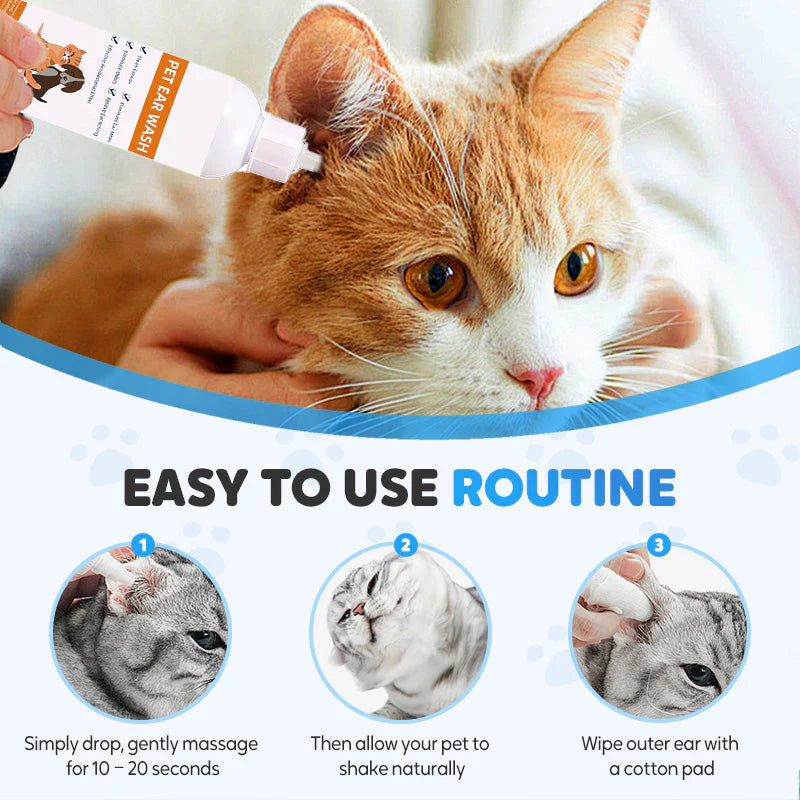 🐱🐶Čistič zvieracích uší - Znižuje rast baktérií