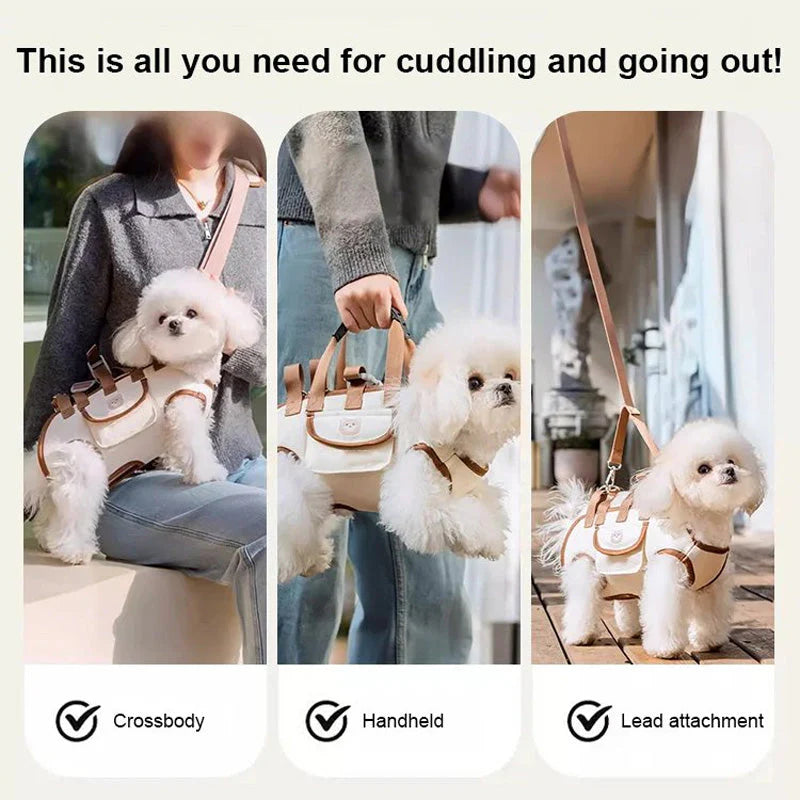 🐕🎒 Prepravka pre domáce zvieratá 2 v 1 - priedušná, bezpečná, pohodlná