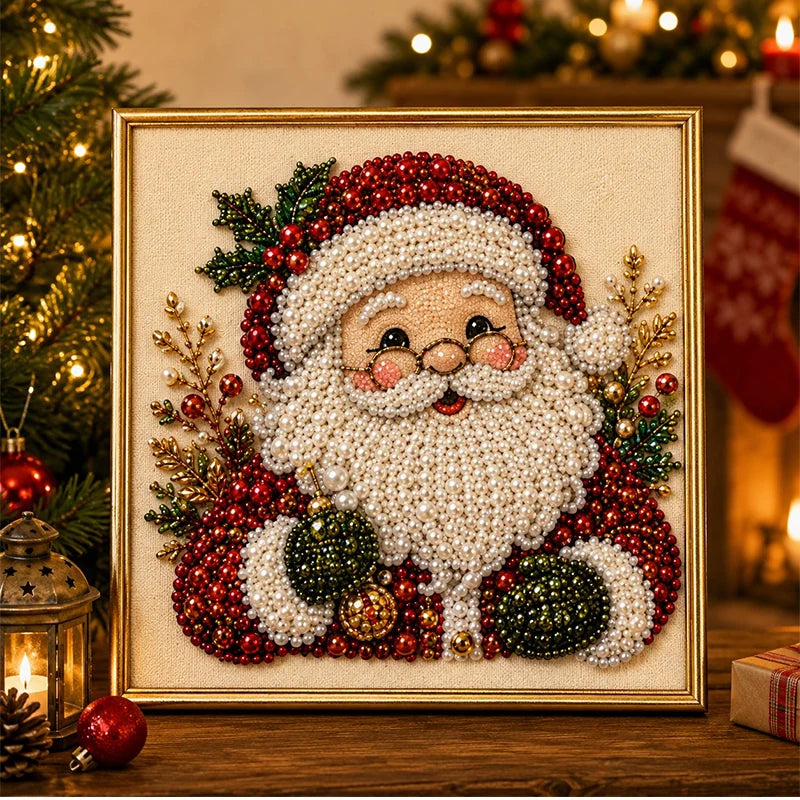 🎄🎅 Vianočná maľovacia sada s korálkami a kamienkami, tvorivé dielne pre deti a dospelých