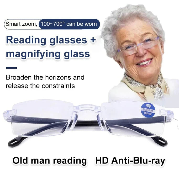 🔥1+1 zadarmo🔍👀 Ostrý zrak na blízko aj do diaľky | Okuliare na čítanie s automatickým zaostrovaním👓