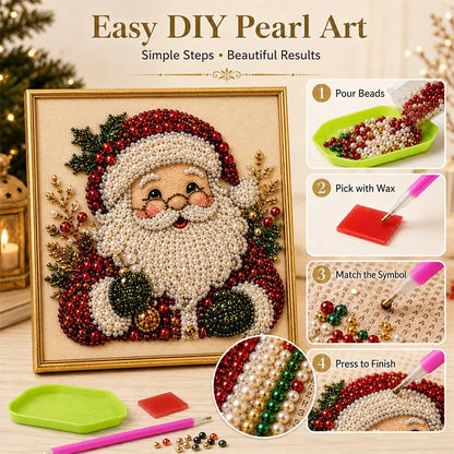 🎄🎅 Vianočná maľovacia sada s korálkami a kamienkami, tvorivé dielne pre deti a dospelých