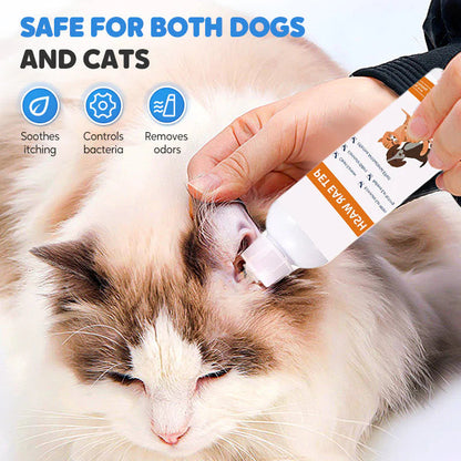 🐱🐶Čistič zvieracích uší - Znižuje rast baktérií