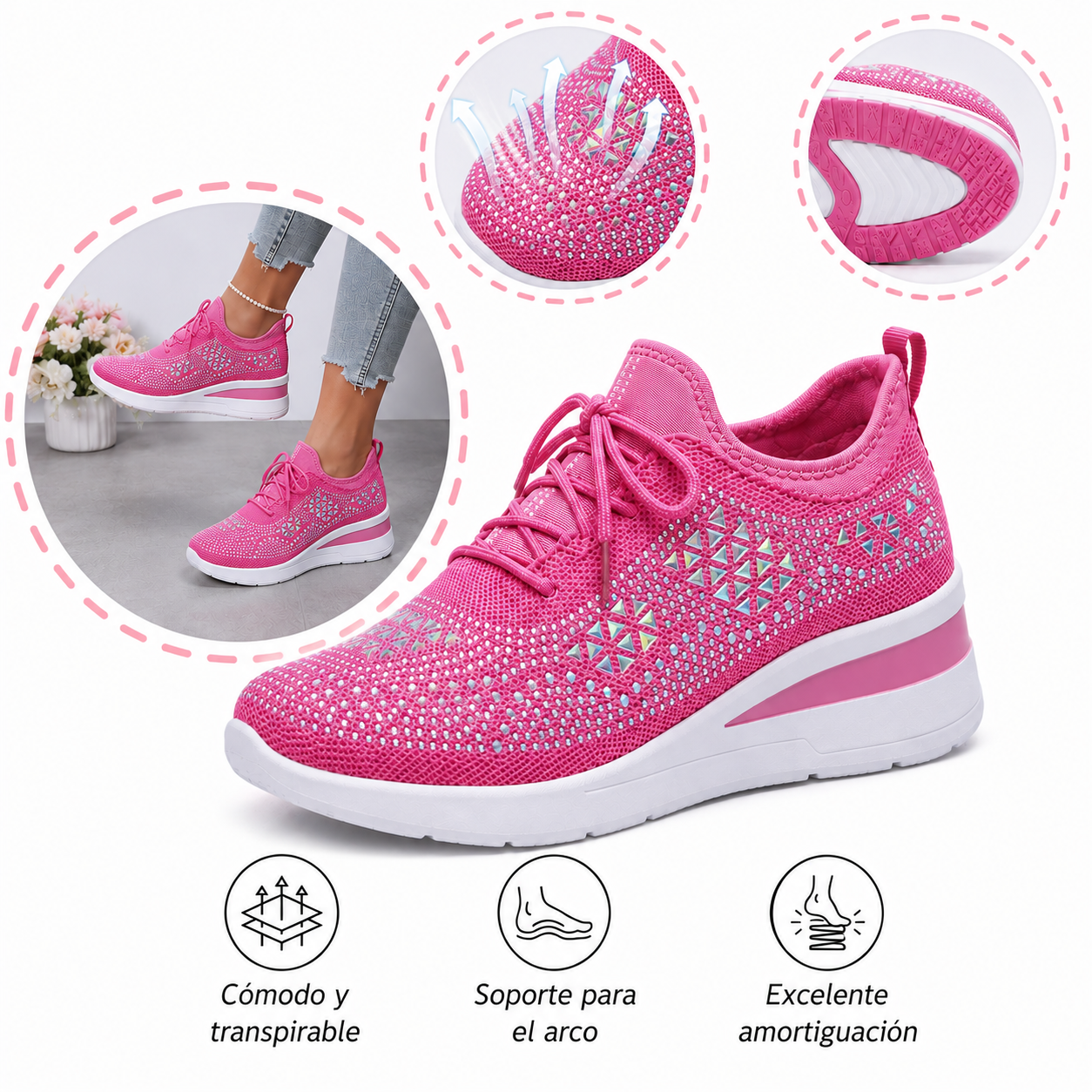 🔥 Zapatos ortopédicos de verano para mujer | Diseño ergonómico, soporte para el arco del pie, comodidad durante todo el día | Antideslizantes y transpirables ✅
