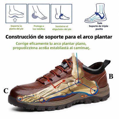 Sandbrove® 【⏰¡Hoy a mitad de precio! ⚡】Zapatos de piel española hechos a mano | Elegantes y refinados | Cómodos y transpirables | Alivian el dolor de pies | Acompañan al hombre en cada paso