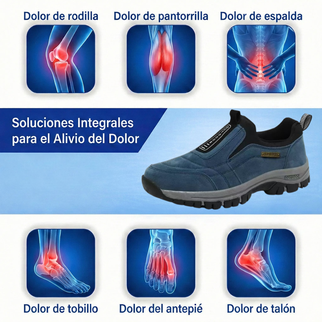 ⏰ ¡30% de descuento hoy! ¡No te lo pierdas! 🔥 Calzado ortopédico de alta calidad con diseño ergonómico y excelente soporte 🦶 Soporte para el arco del pie: ayuda a aliviar el dolor de pies.