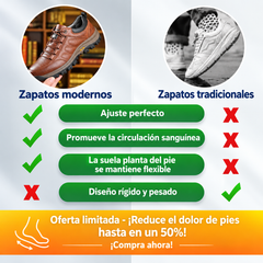 🎁Último día para un 50% de descuento, ¡no te lo pierdas!⏰Hecho de piel de becerro australiana🐂Soporte para el pie: alivia el dolor de pies✅Impermeable y antideslizante, cómodo para caminar.