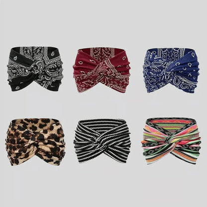 ✨Kúpte 1, získajte 1 zadarmo✨Široká čelenka s potlačou a uzlami pre ženy🎀
