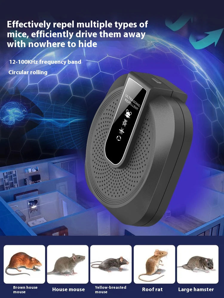 🔥Ultrazvukový repelent na lode a potkany je účinný - inteligentná 360° technológia