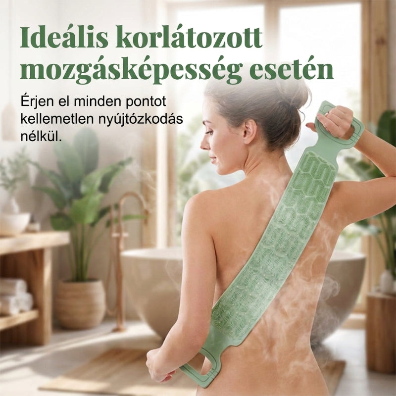 Pohodlná silikónová kefa na umývanie chrbta