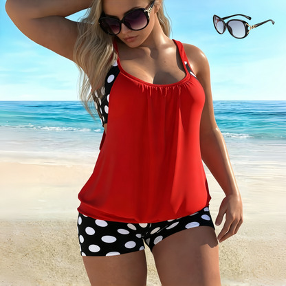 🏖️[S–3XL]👙 Dámske dvojdielne plavky s bodkami