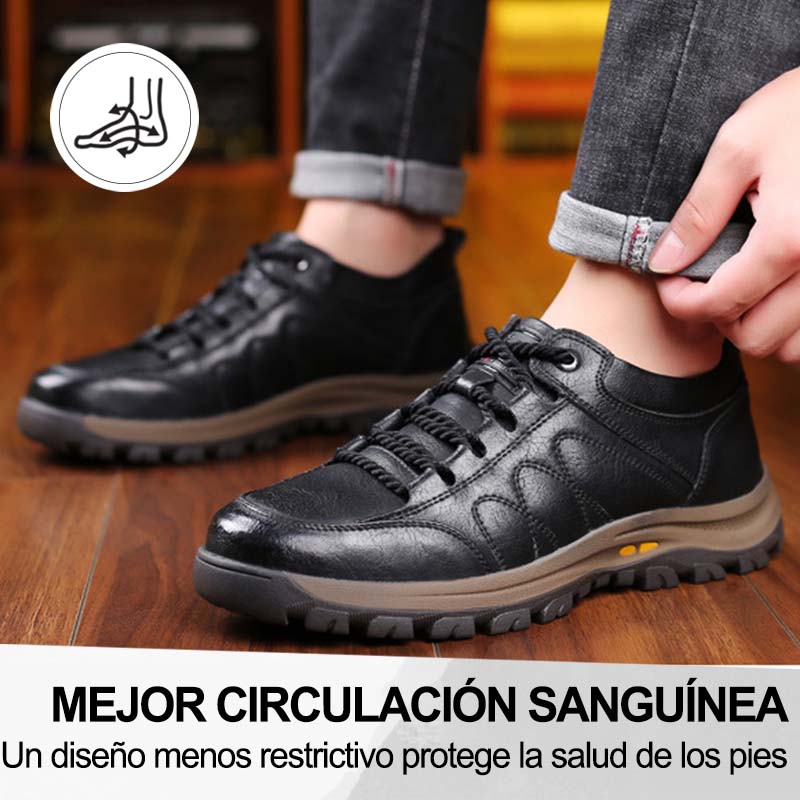 Sandbrove® 【⏰¡Hoy a mitad de precio! ⚡】Zapatos de piel española hechos a mano | Elegantes y refinados | Cómodos y transpirables | Alivian el dolor de pies | Acompañan al hombre en cada paso