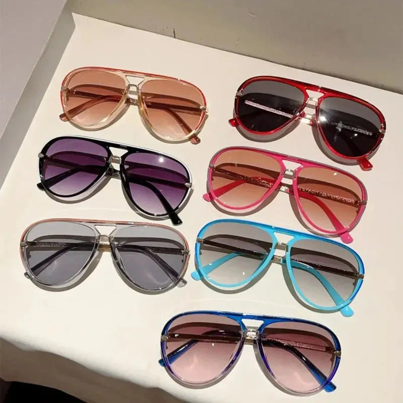 🕶50% ZĽAVA!! ⏰Dámske retro slnečné okuliare s dvojitým mostíkom