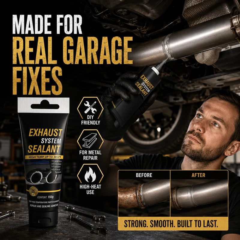🛠Univerzálny opravný tmel！Tepelne odolný tesniaci tmel pre výfukové systémy