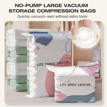 🧳 Kompresné vrecká bez pumpy – vákuové skladovanie 🛏️