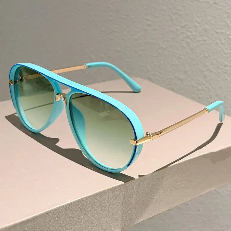 🕶50% ZĽAVA!! ⏰Dámske retro slnečné okuliare s dvojitým mostíkom
