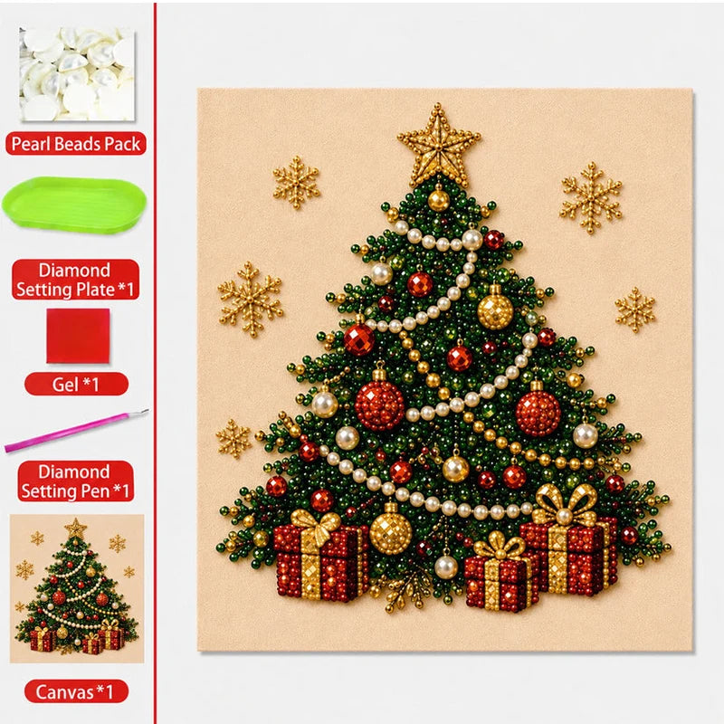 🎄🎅 Vianočná maľovacia sada s korálkami a kamienkami, tvorivé dielne pre deti a dospelých