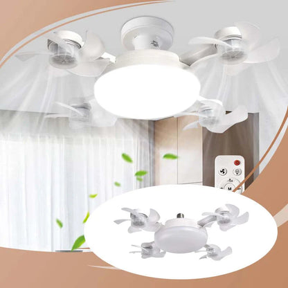 🌀 50% zľava💥Stropný ventilátor s LED lampou a diaľkovým ovládaním
