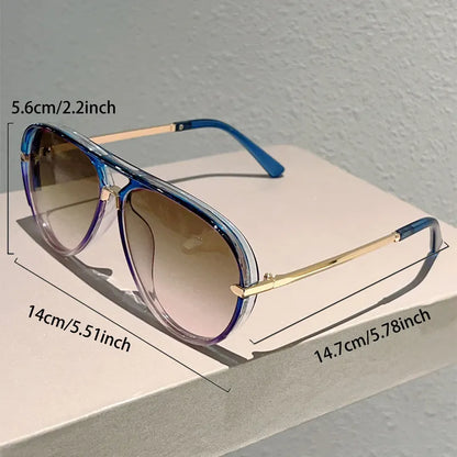 🕶50% ZĽAVA!! ⏰Dámske retro slnečné okuliare s dvojitým mostíkom