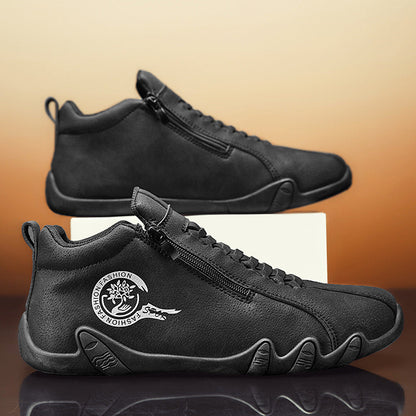 (⏰50% de descuento por tiempo limitado)🐂 Zapatos ortopédicos para hombre, hechos de auténtica piel de vaca australiana👞 cosidos a mano, impermeables y antideslizantes✅ soporte de arco - caminata cómoda
