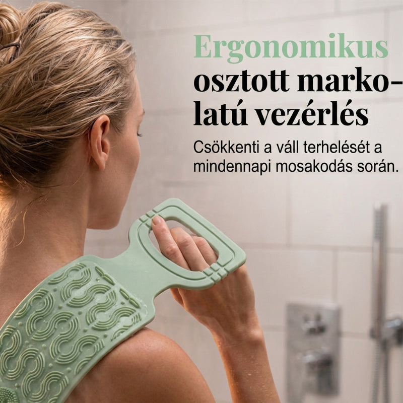 Pohodlná silikónová kefa na umývanie chrbta