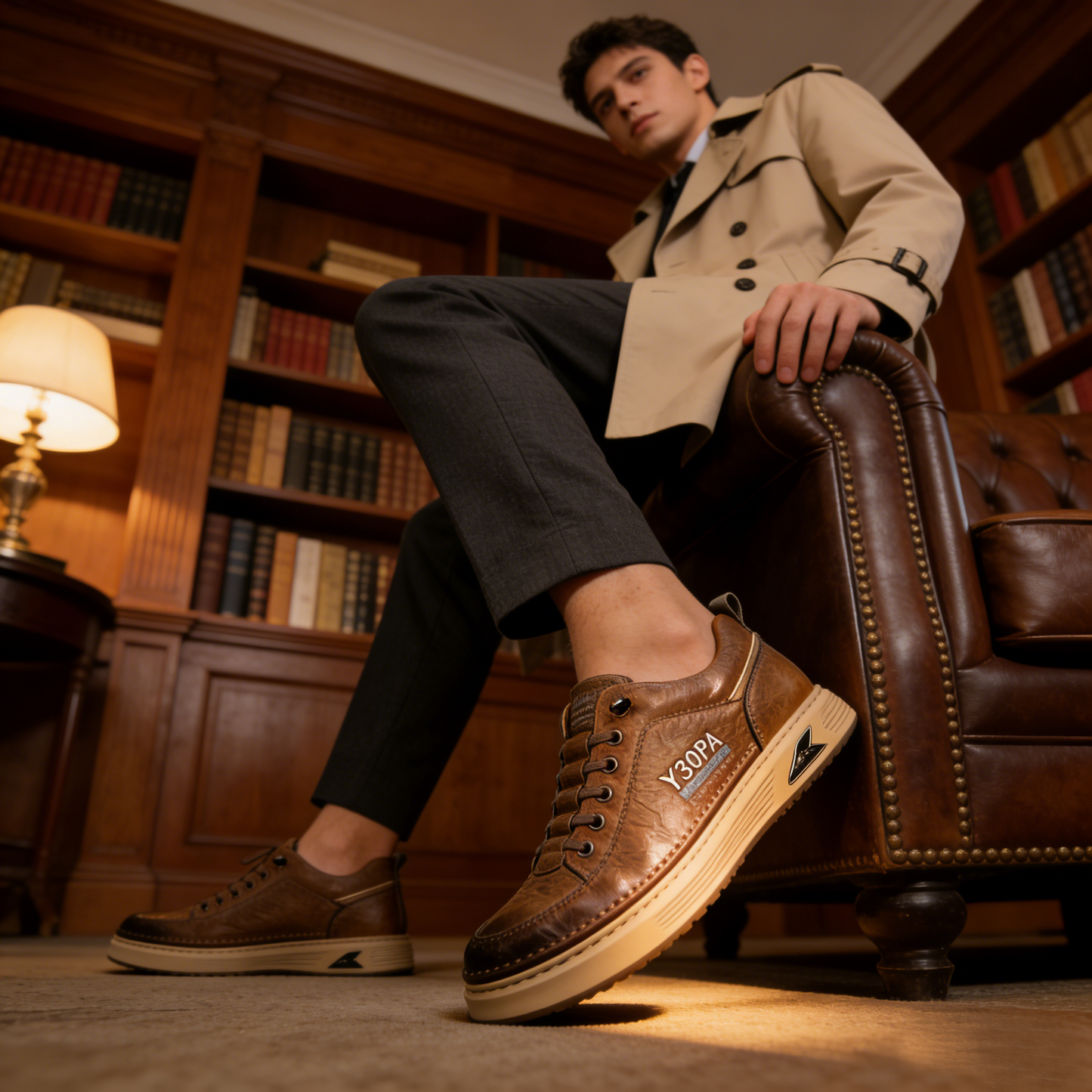 Sandbrove® 【⏰¡Hoy a mitad de precio! ⚡】Zapatos de piel española hechos a mano | Elegantes y refinados | Cómodos y transpirables | Alivian el dolor de pies | Acompañan al hombre en cada paso