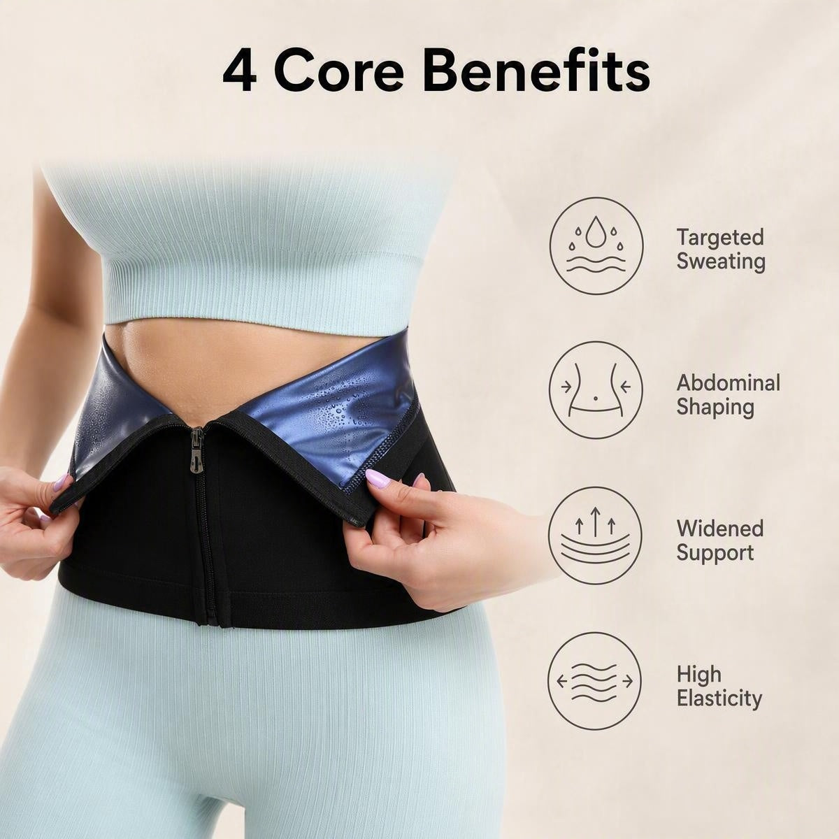 Fitness pás na formovanie pasu