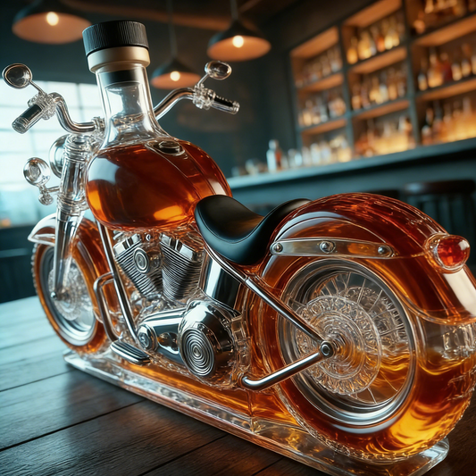 Karafa na whisky pre motocykle