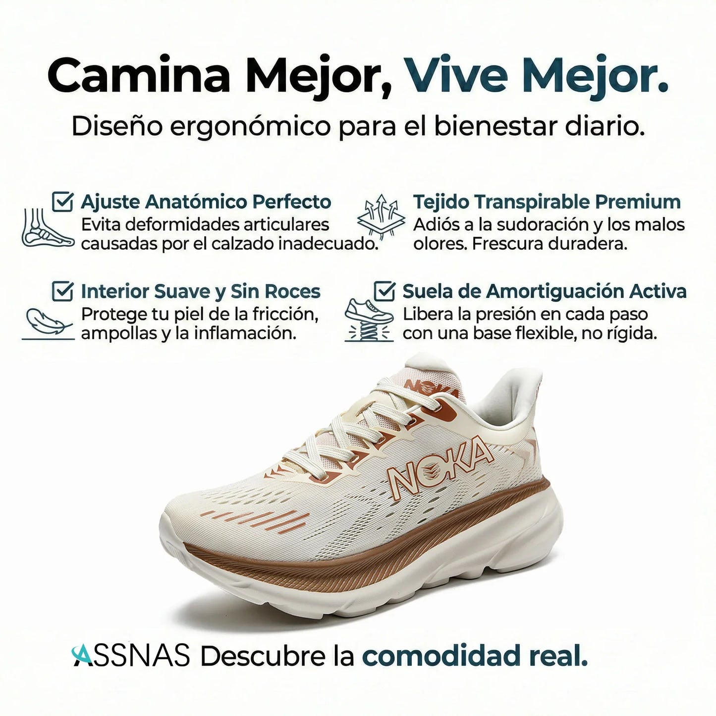 ¡Último día con un 50% de descuento! ⏰ SANDBROVE® |Alivio del dolor de pies y la fascitis:  calzado ortopédico cómodo y transpirable.