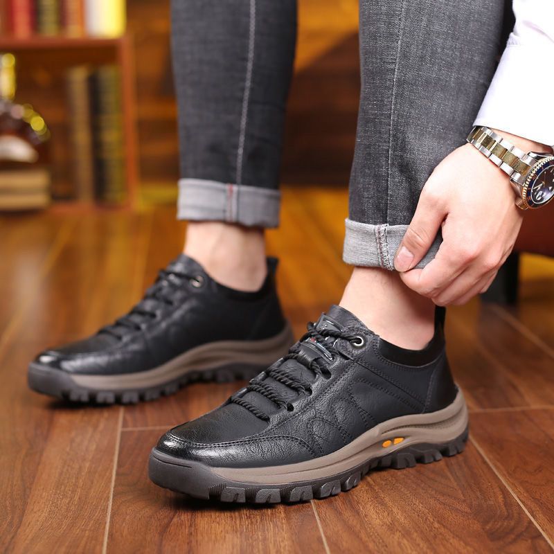 🎁Último día para un 50% de descuento, ¡no te lo pierdas!⏰Hecho de piel de becerro australiana🐂Soporte para el pie: alivia el dolor de pies✅Impermeable y antideslizante, cómodo para caminar.
